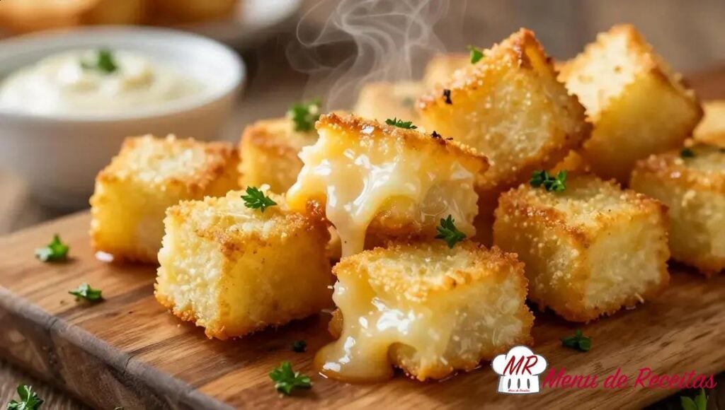 Dadinho de polenta com parmesão