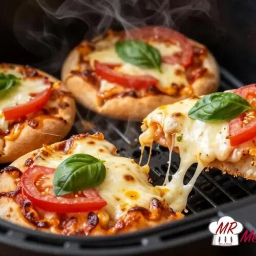 Mini pizza caseira na Air Fryer