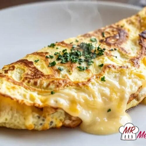 Omelete de queijo com ervas