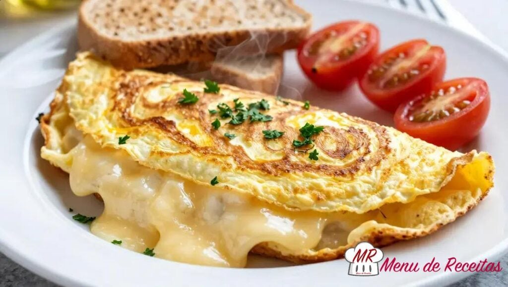 Omelete proteica de queijo