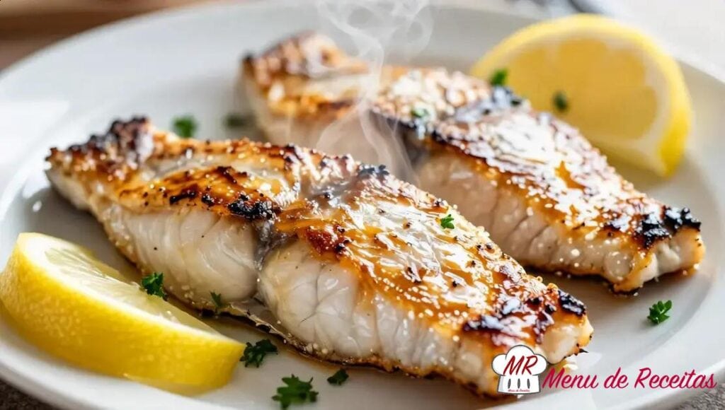 Peixe grelhado simples
