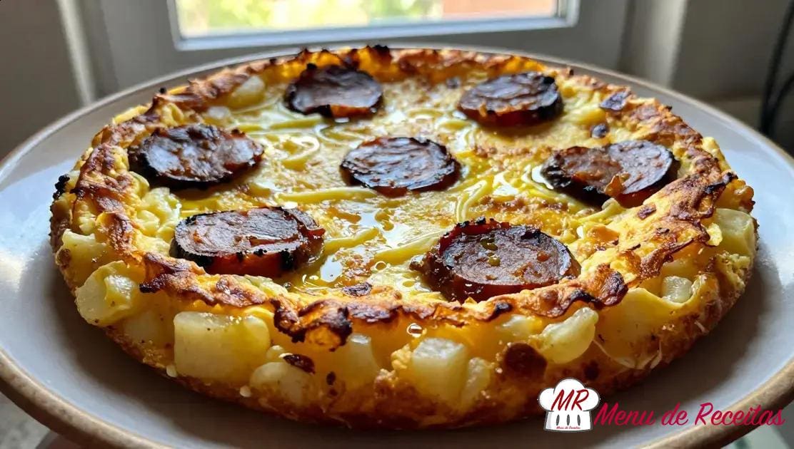 Tortilla de chorizo espanhola: receita fácil, dourada e saborosa
