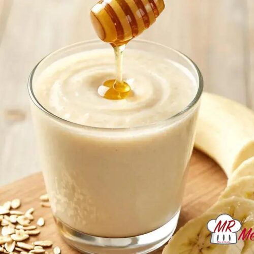 Vitamina de banana com mel