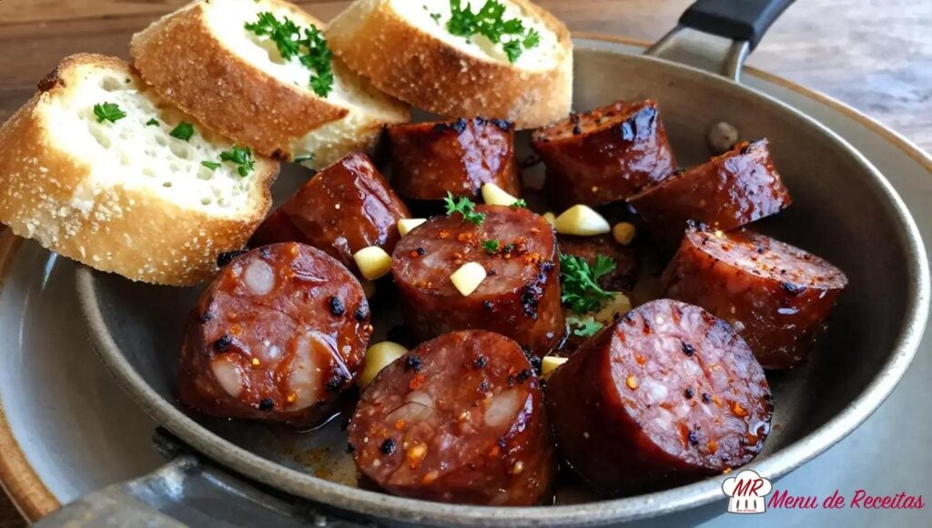 Tapas de chorizo espanhol